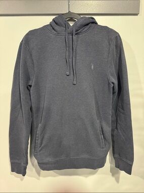 All Saints Men's Hooded Sweatshirt in Charcoal Gray